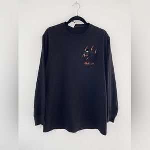 Maharishi Long Sleeve Tee S Black Panther embroidery UNI 1/1​​​